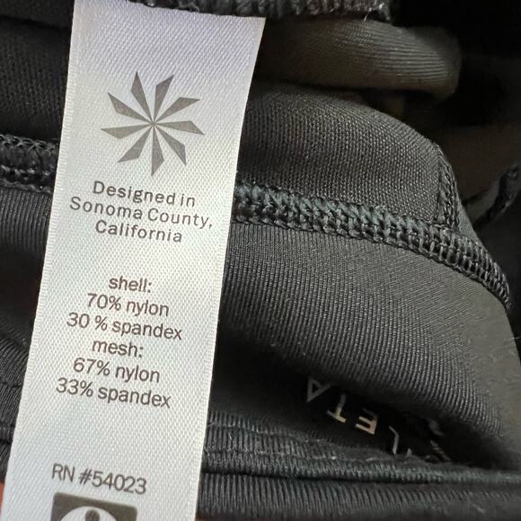 Athleta Legging Women Medium Stealth Tech 7/8 Tight Black - Picture 6 of 11